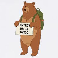 Bear Foxtrots Deltas Tangos Funny Bear Foxtrots Deltas Cool Comfort Performance Bucket Hat