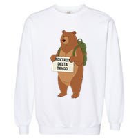Bear Foxtrots Deltas Tangos Funny Bear Foxtrots Deltas Garment-Dyed Sweatshirt