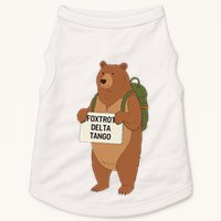 Bear Foxtrots Deltas Tangos Funny Bear Foxtrots Deltas Doggie Tank