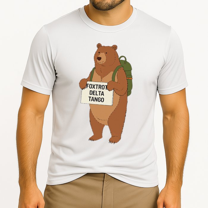 Bear Foxtrots Deltas Tangos Funny Bear Foxtrots Deltas Performance Shirt