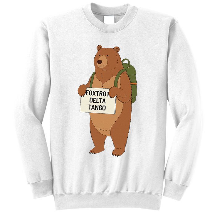 Bear Foxtrots Deltas Tangos Funny Bear Foxtrots Deltas Sweatshirt