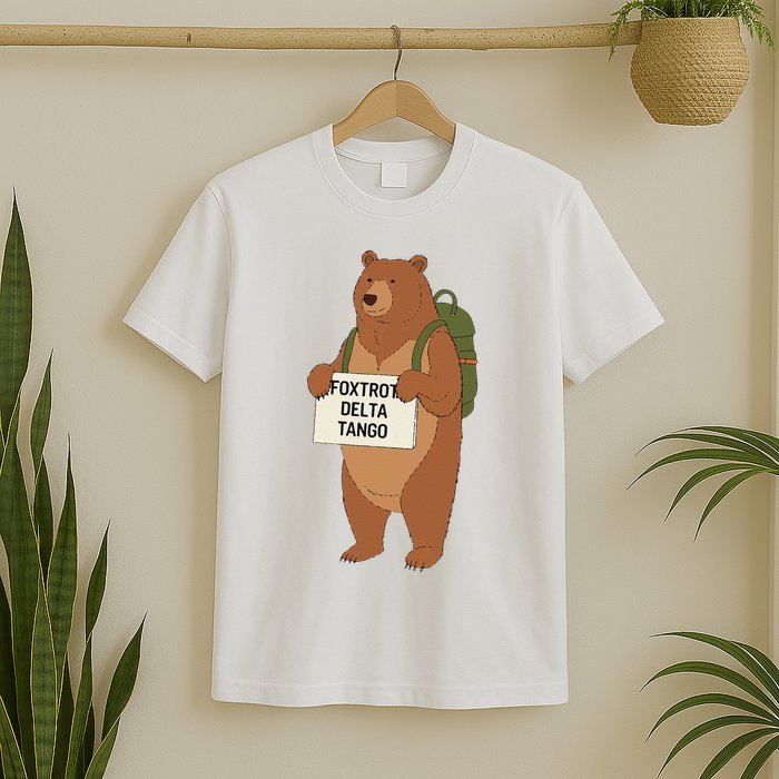 Bear Foxtrots Deltas Tangos Funny Bear Foxtrots Deltas T-Shirt