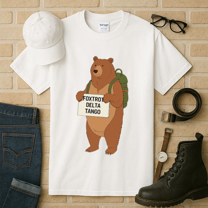 Bear Foxtrots Deltas Tangos Funny Bear Foxtrots Deltas Tall T-Shirt