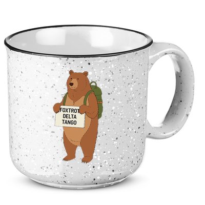 Bear Foxtrots Deltas Tangos Funny Bear Foxtrots Deltas 15oz Campfire Ceramic Mug