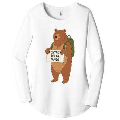 Bear Foxtrots Deltas Tangos Funny Bear Foxtrots Deltas Women's Perfect Tri Tunic Long Sleeve Shirt