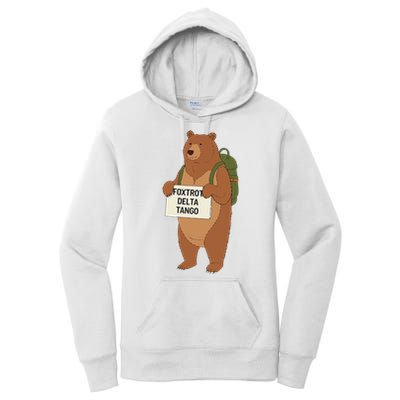 Bear Foxtrots Deltas Tangos Funny Bear Foxtrots Deltas Women's Pullover Hoodie