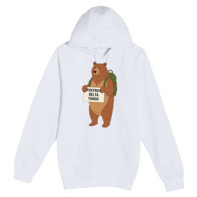 Bear Foxtrots Deltas Tangos Funny Bear Foxtrots Deltas Premium Pullover Hoodie