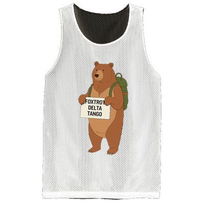 Bear Foxtrots Deltas Tangos Funny Bear Foxtrots Deltas Mesh Reversible Basketball Jersey Tank
