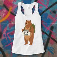 Bear Foxtrots Deltas Tangos Funny Bear Foxtrots Deltas Womens Tank Top