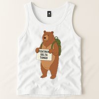 Bear Foxtrots Deltas Tangos Funny Bear Foxtrots Deltas Tank Top