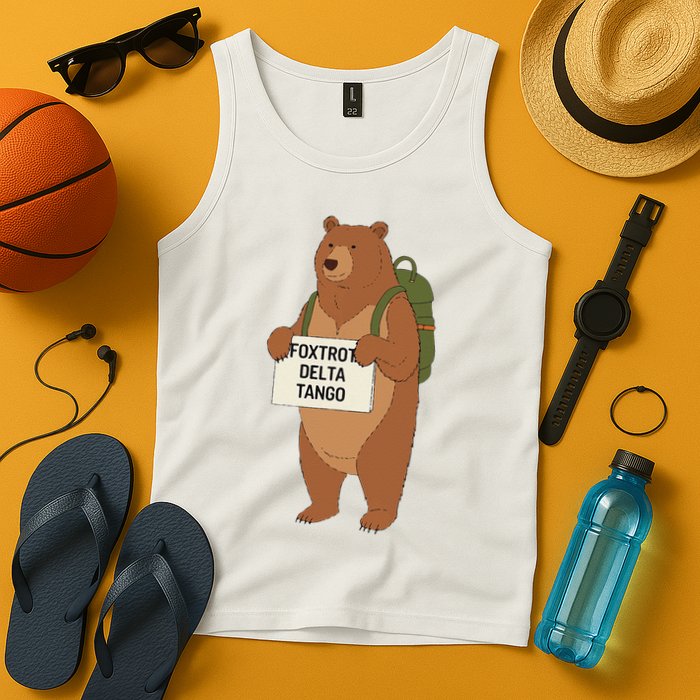 Bear Foxtrots Deltas Tangos Funny Bear Foxtrots Deltas Tank Top