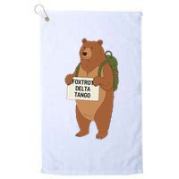 Bear Foxtrots Deltas Tangos Funny Bear Foxtrots Deltas Golf Towel