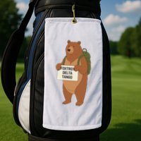 Bear Foxtrots Deltas Tangos Funny Bear Foxtrots Deltas Golf Towel