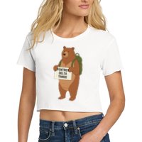 Bear Foxtrots Deltas Tangos Funny Bear Foxtrots Deltas Crop Top