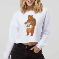 Bear Foxtrots Deltas Tangos Funny Bear Foxtrots Deltas Cropped Pullover Crew