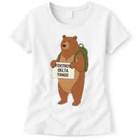 Bear Foxtrots Deltas Tangos Funny Bear Foxtrots Deltas Womens T-Shirt