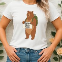 Bear Foxtrots Deltas Tangos Funny Bear Foxtrots Deltas Womens T-Shirt