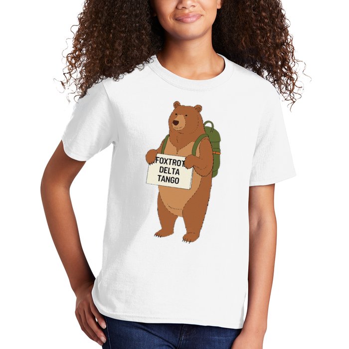 Bear Foxtrots Deltas Tangos Funny Bear Foxtrots Deltas Kids T-Shirt