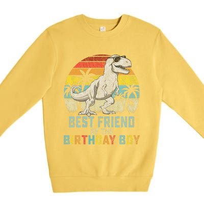 Best Friend Dinosaur Of The Birthday Matching Family Premium Crewneck Sweatshirt