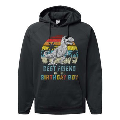 Best Friend Dinosaur Of The Birthday Matching Family Performance Fleece Hoodie