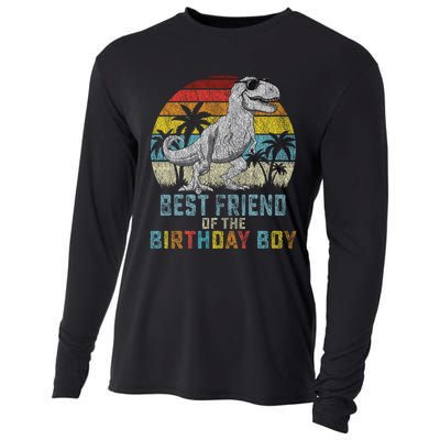 Best Friend Dinosaur Of The Birthday Matching Family Cooling Performance Long Sleeve Crew