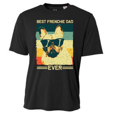 Best Frenchie Dad Design Father French Bulldog Lovers Cooling Performance Crew T-Shirt