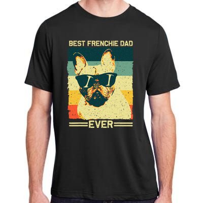 Best Frenchie Dad Design Father French Bulldog Lovers Adult ChromaSoft Performance T-Shirt