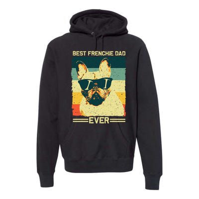 Best Frenchie Dad Design Father French Bulldog Lovers Premium Hoodie