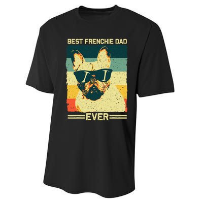 Best Frenchie Dad Design Father French Bulldog Lovers Performance Sprint T-Shirt