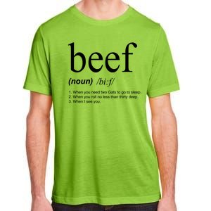 Beef Funny Definition Adult ChromaSoft Performance T-Shirt