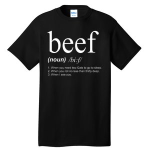 Beef Funny Definition Tall T-Shirt