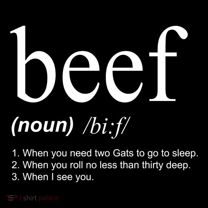Beef Funny Definition Tall T-Shirt