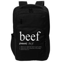 Beef Funny Definition Impact Tech Backpack