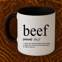 Beef Funny Definition Mug