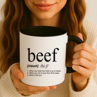 Beef Funny Definition Mug