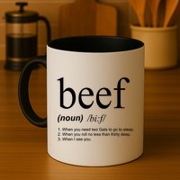 Beef Funny Definition Mug