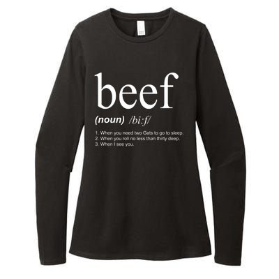 Beef Funny Definition Womens CVC Long Sleeve Shirt