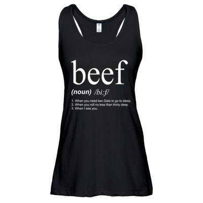 Beef Funny Definition Ladies Essential Flowy Tank