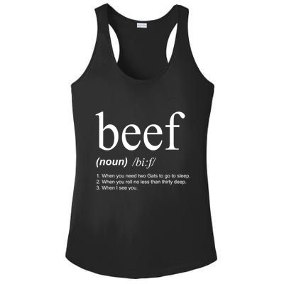 Beef Funny Definition Ladies PosiCharge Competitor Racerback Tank