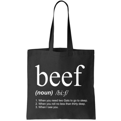 Beef Funny Definition Bag