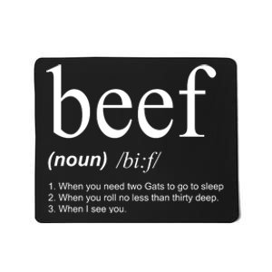 Beef Funny Definition Mousepad