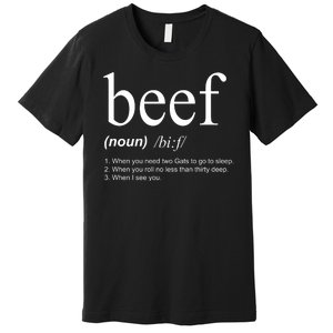 Beef Funny Definition Premium T-Shirt