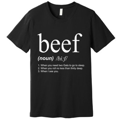 Beef Funny Definition Premium T-Shirt