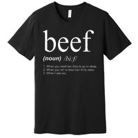 Beef Funny Definition Premium T-Shirt