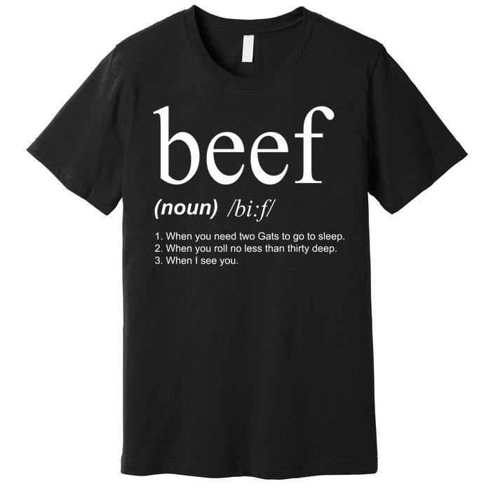 Beef Funny Definition Premium T-Shirt