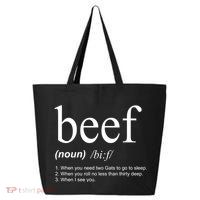 Beef Funny Definition 25L Jumbo Tote
