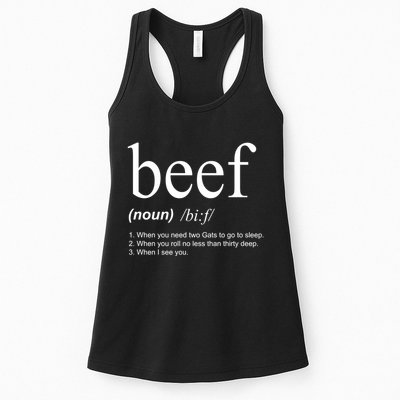 Beef Funny Definition Womens Tank Top
