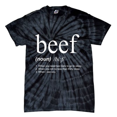 Beef Funny Definition Tie-Dye T-Shirt