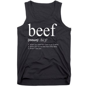 Beef Funny Definition Tank Top