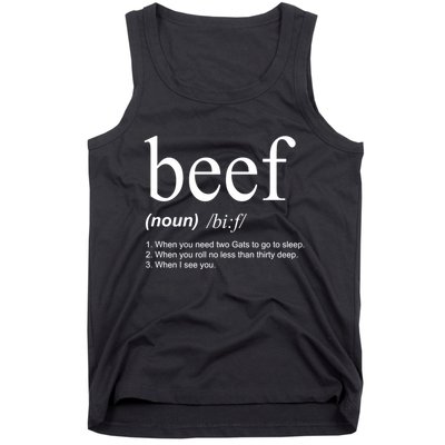 Beef Funny Definition Tank Top